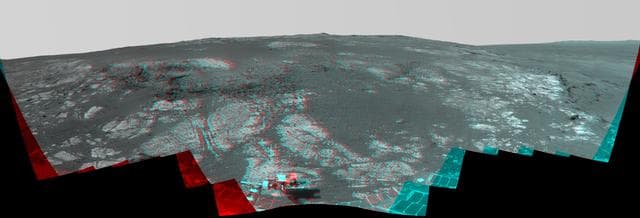NASA image: Matijevic Hill Panorama for Rover Ninth Anniversary Stereo