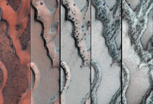 NASA image: Seasonal Changes on Far-Northern Mars