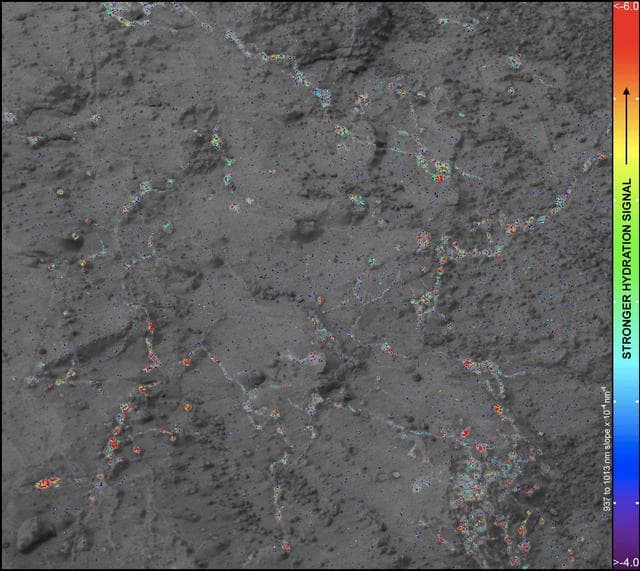NASA image: Hydration Map, Based on Mastcam Spectra, for Knorr Rock Target