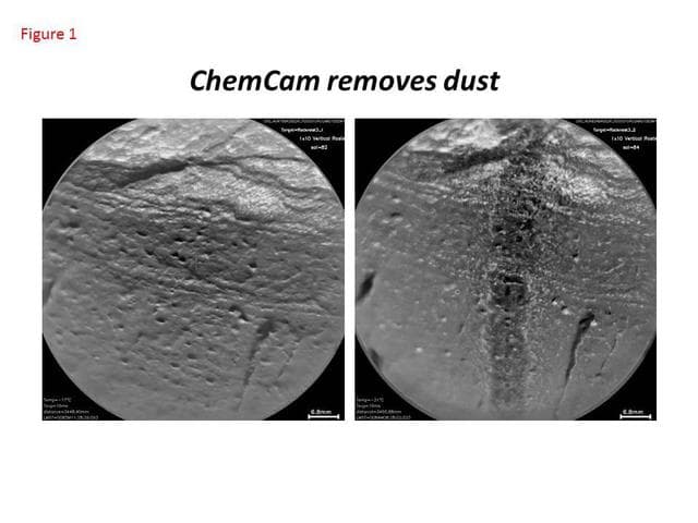 NASA image: Curiosity ChemCam Removes Dust