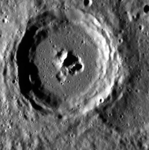 NASA image: Pahinui Crater