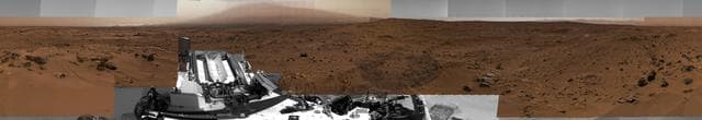 NASA image: Billion-Pixel View From Curiosity at Rock Nest, White-Balanced