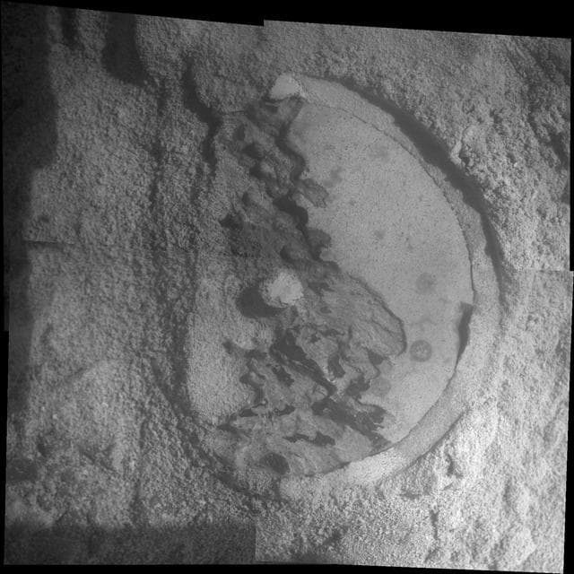 NASA image: Close-Up of Esperance After Abrasion by Opportunity