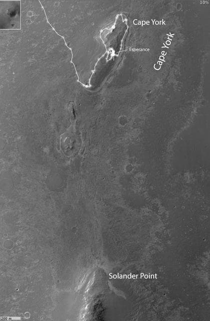 NASA image: Opportunity Heads Toward Next Destination, Solander Point