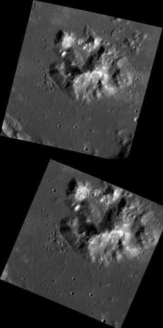 NASA image: A Mountain of Hollows