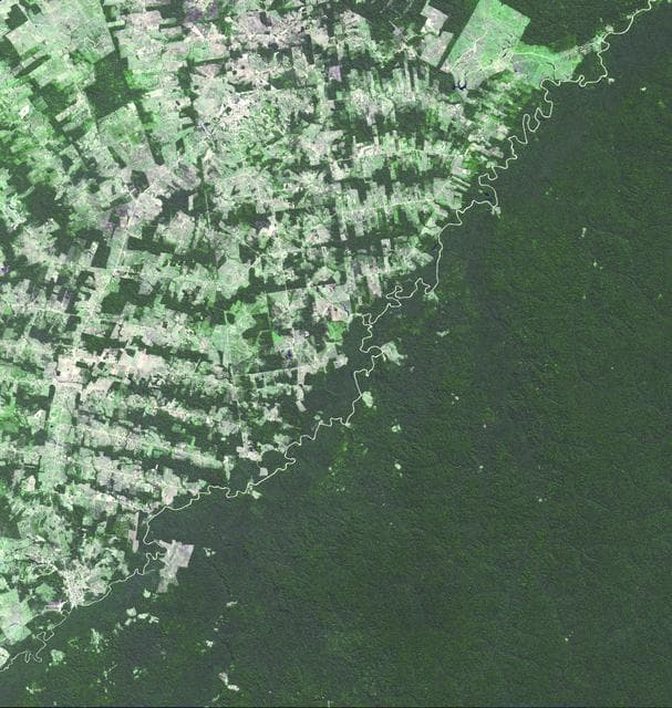 NASA image: Brazil-Bolivia Border