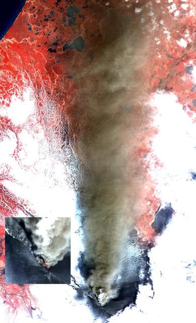 NASA image: Prolific Alaska Volcano Spews Ash in New Eruption