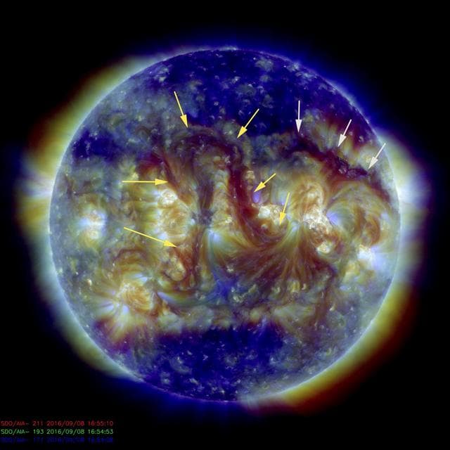 NASA image: Two Long Filaments