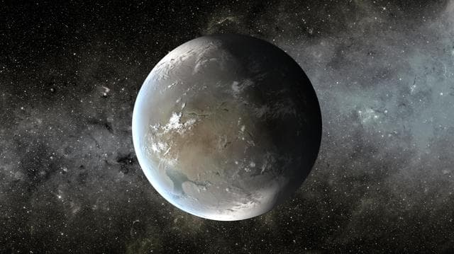 NASA image: Kepler-62f, a Small Habitable Zone World Artist Concept