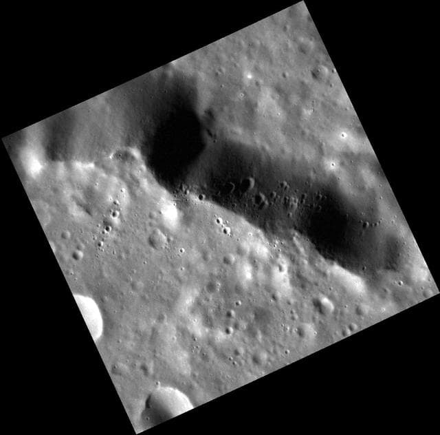 NASA image: Defacing a Basin