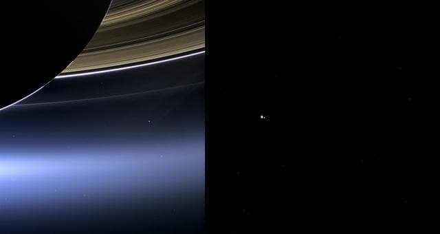 NASA image: Two Views of Home