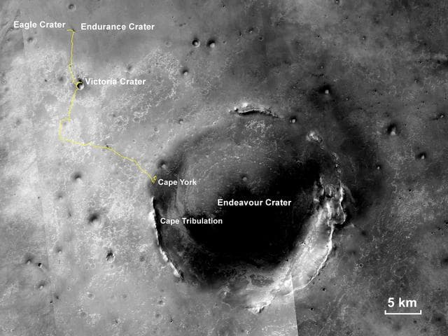 NASA image: Opportunity Traverse Through 112 Months