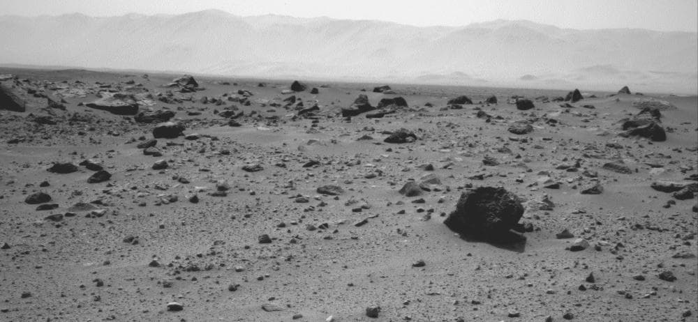 NASA image: Westward View from Curiosity on Sol 347