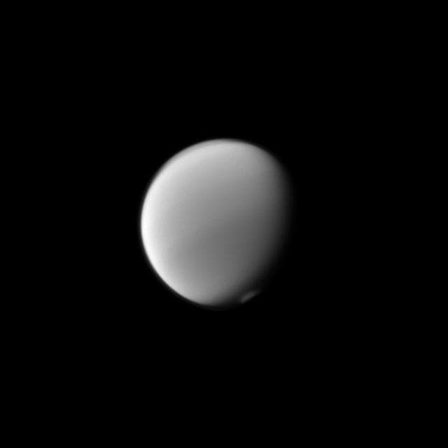 NASA image: Titan Polar Atmosphere