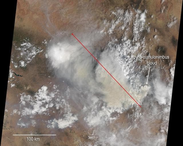 NASA image: NASA Spacecraft Images New Mexico Wildfire