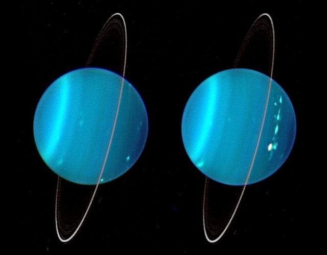 NASA image: Keck Telescope views of Uranus