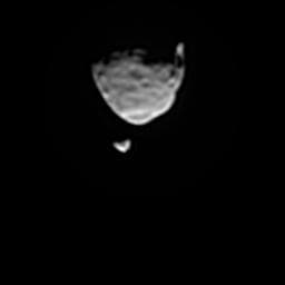 NASA image: Smoothed Movie of Phobos Passing Deimos in Martian Sky