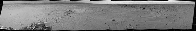 NASA image: View Ahead After Curiosity Sol 376 Drive Using Autonomous Navigation