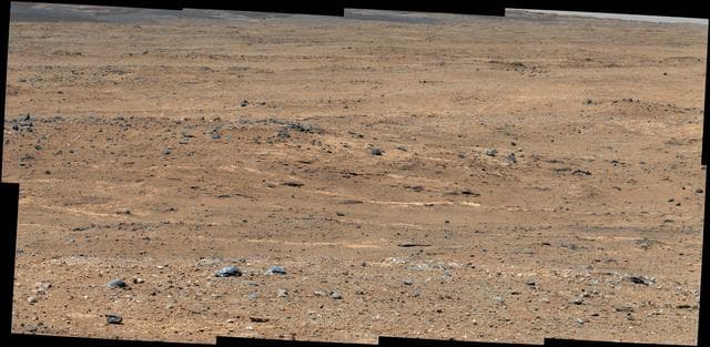 NASA image: Darwin Outcrop at Waypoint 1 of Curiosity trek to Mount Sharp