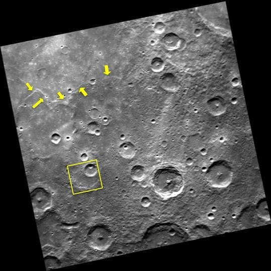 NASA image: Three Craters in One