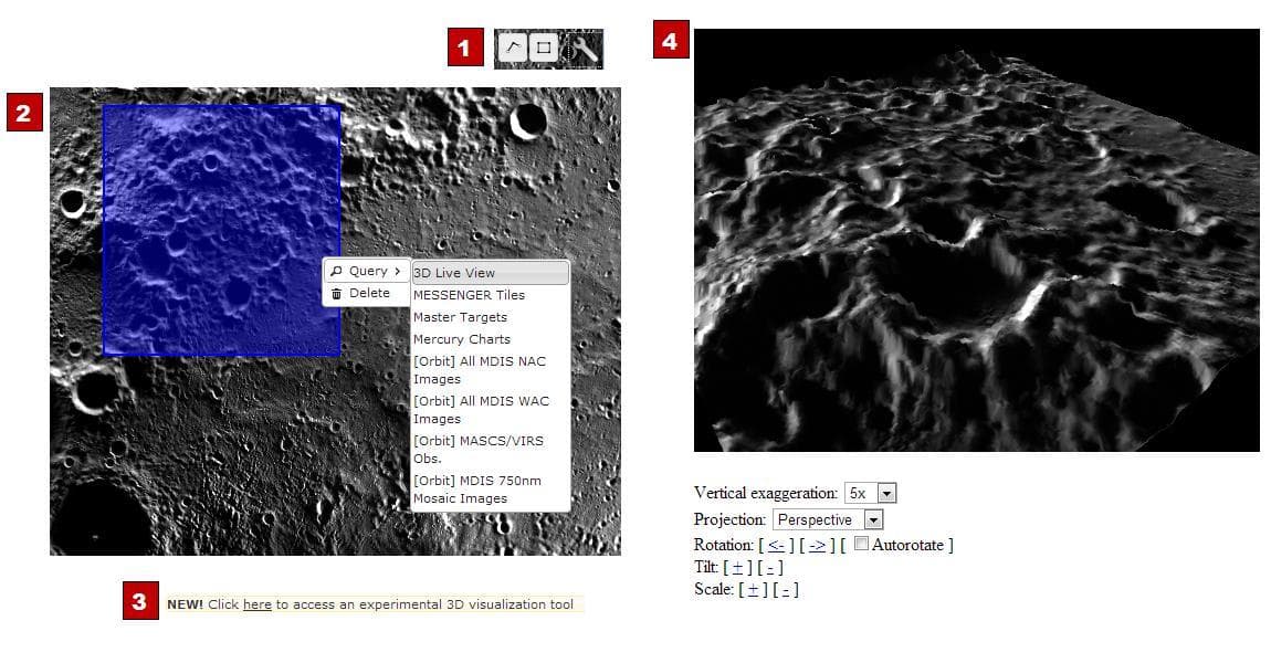 NASA image: New QuickMap Feature: 3-D!