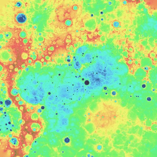 NASA image: Digital Elevation Model of Mercury Northern Hemisphere