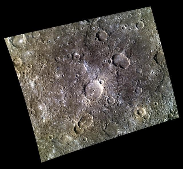NASA image: Oblique Impacts in Color