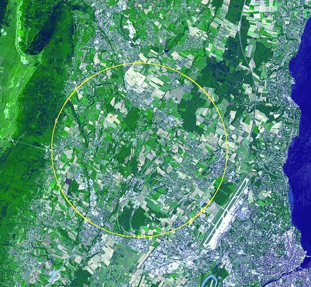 NASA image: CERN Collider, France-Switzerland