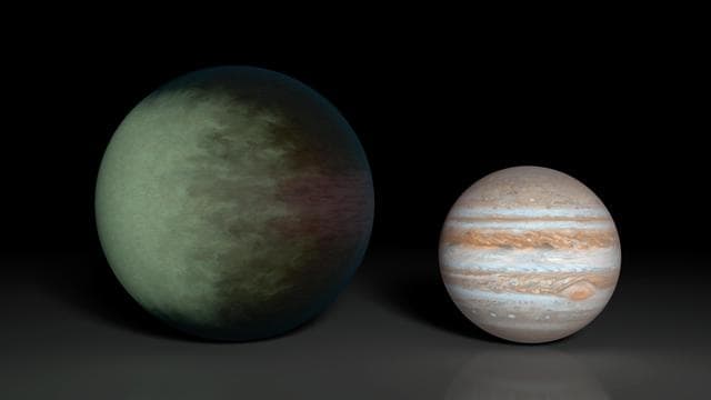 NASA image: Partially Cloudy Skies on Kepler-7b Artist Concept