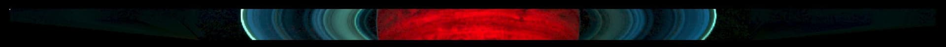NASA image: Infrared Scan of Saturn and its Rings