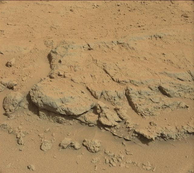 NASA image: Evolving Excitement Over Darwin Rock Outcrop at Waypoint 1