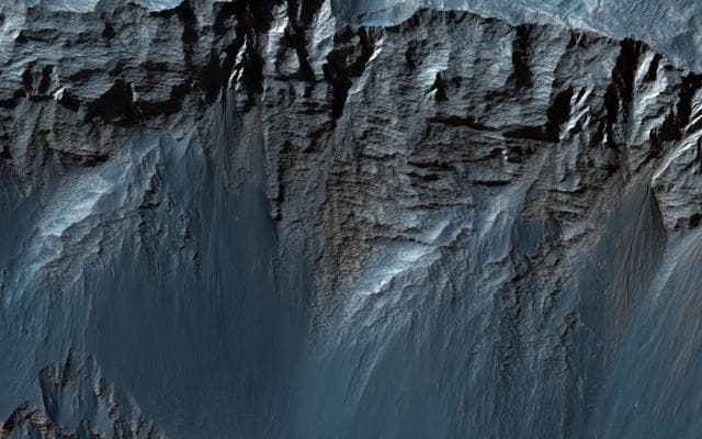 NASA image: Bedding Details in Layered Rock