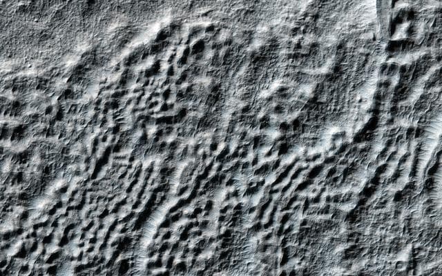 NASA image: Fretted Terrains and Ground Deformation