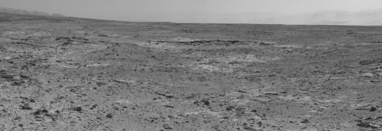 NASA image: Curiosity View of Cooperstown Outcrop on Route to Mount Sharp
