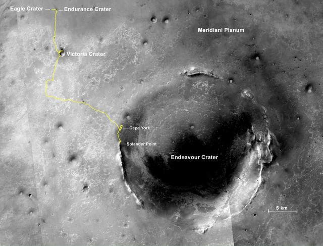 NASA image: Opportunity Journey, Approaching 10th Anniversary
