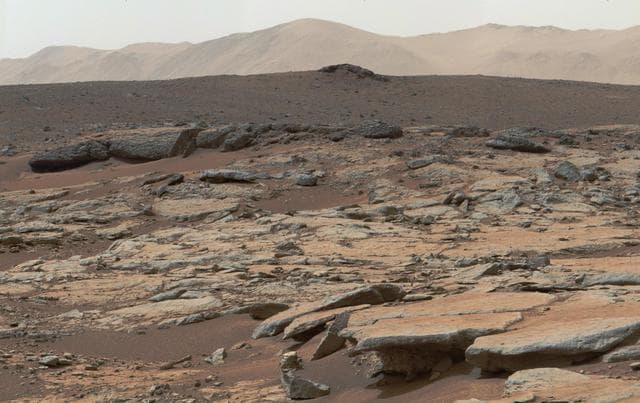 NASA image: Erosion by Scarp Retreat in Gale Crater