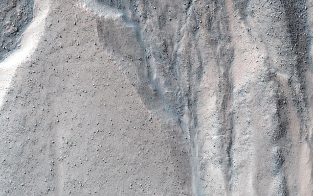 NASA image: Gullied Massif in the Nereidum Montes