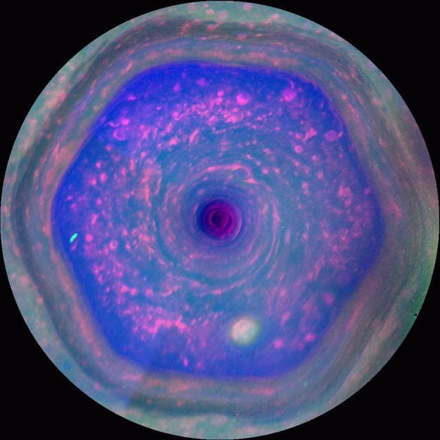 NASA image: In Full View: Saturn Streaming Hexagon