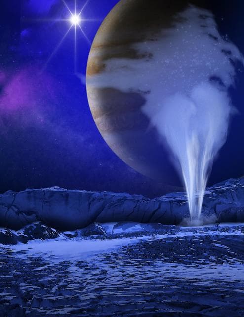 NASA image: Artist Concept of Europa Water Vapor Plume