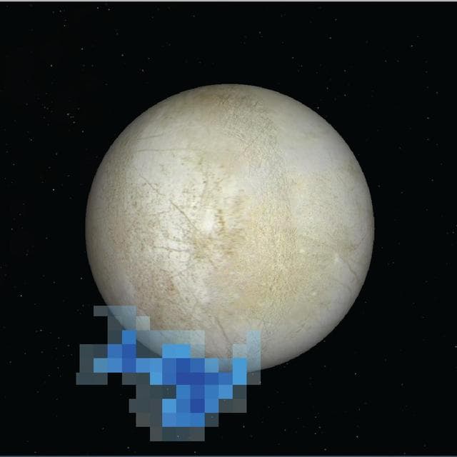 Water Vapor Over Europa