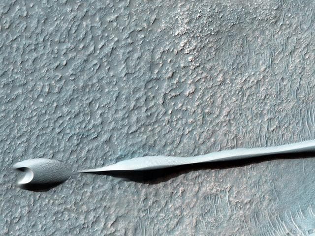 NASA image: Dunes on the Rim of the Hellas Impact Basin