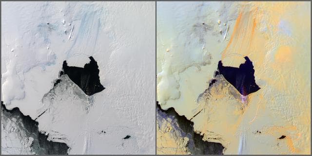 NASA image: Pine Island Glacier, Antarctica, MISR Multi-angle Composite