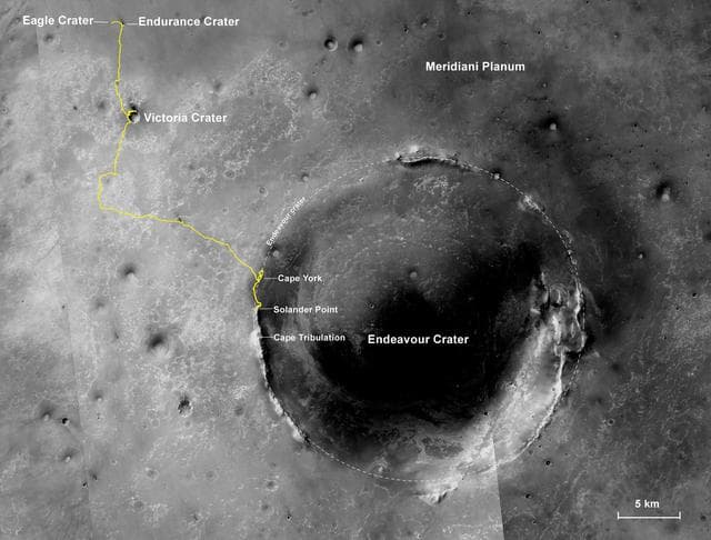 NASA image: Opportunity First Decade of Driving on Mars