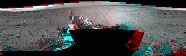 NASA image: Full-Circle Vista During Curiosity Approach to Dingo Gap Stereo