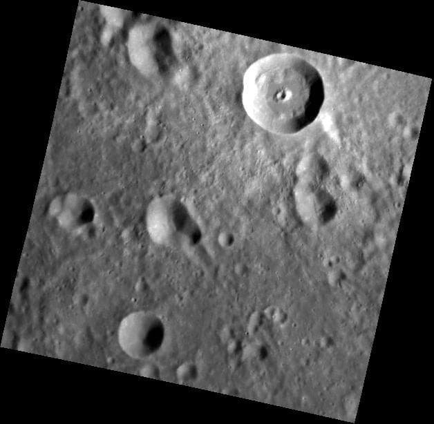 NASA image: A Pitted Peak