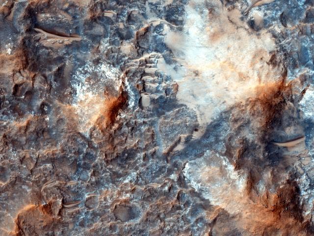 NASA image: Megabreccia on the Floor of an Impact Crater