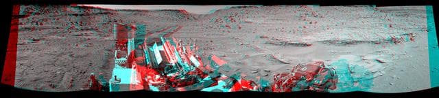 NASA image: Panoramic View From West of Dingo Gap Stereo