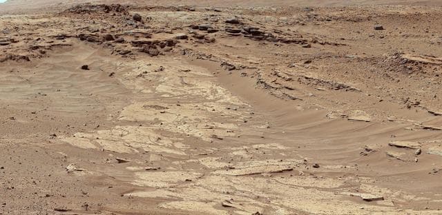 NASA image: Differential Erosion at Work on Martian Sandstones