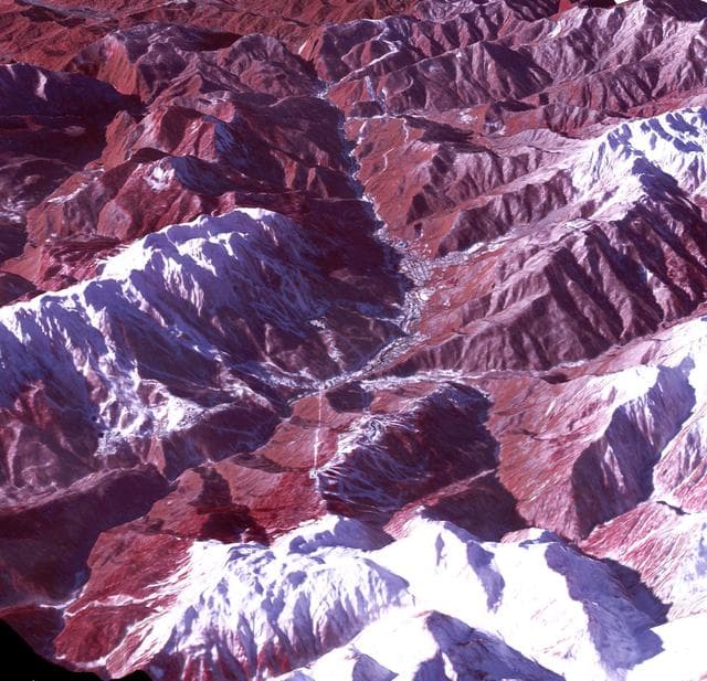 NASA image: Sochi, Russia Winter Olympic Sites Mountain Cluster