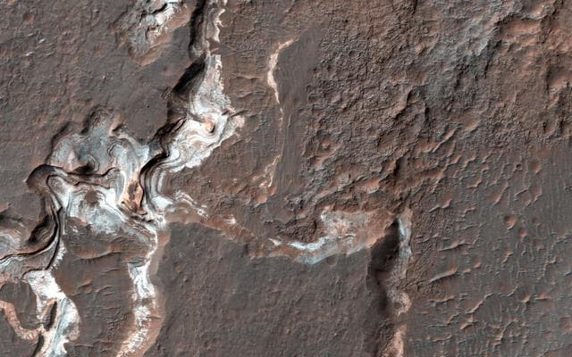 NASA image: Bright Sediments on the Floor of Ladon Basin